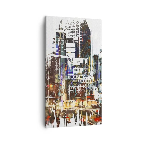 Vászonkép - Csillogó város - 45x80 cm