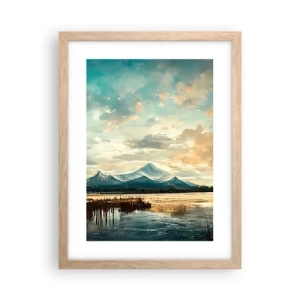 Poszter világos tölgy keretben - Az ég védelme alatt - 30x40 cm