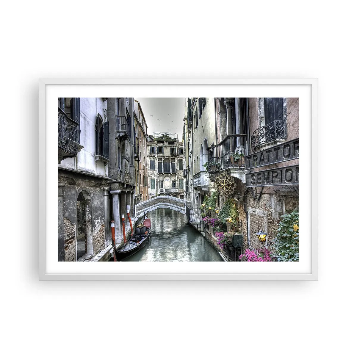 Poszter fekete keretben - Évszázadokon át néma elmélkedésben - 70x50 cm