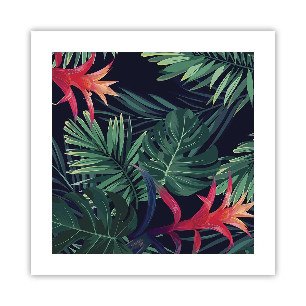 Poszter - Zölden égni - 40x40 cm