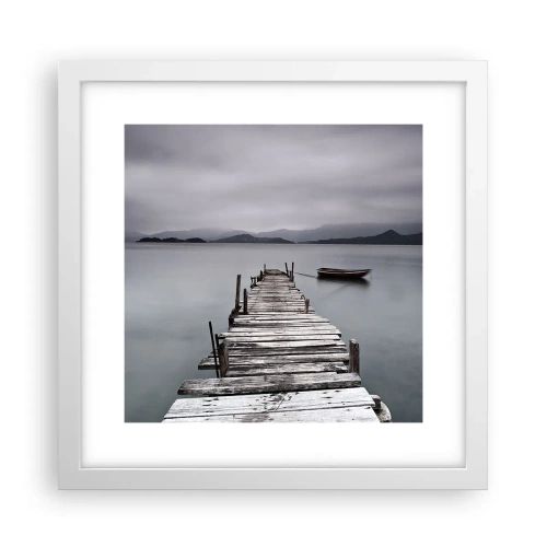 Poszter fekete keretben - Holnap indulhatsz - 30x30 cm