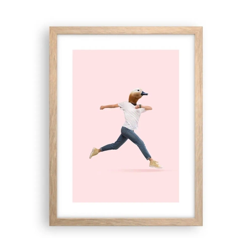 Poszter világos tölgy keretben - Egy csipetnyi abszurditás - 30x40 cm