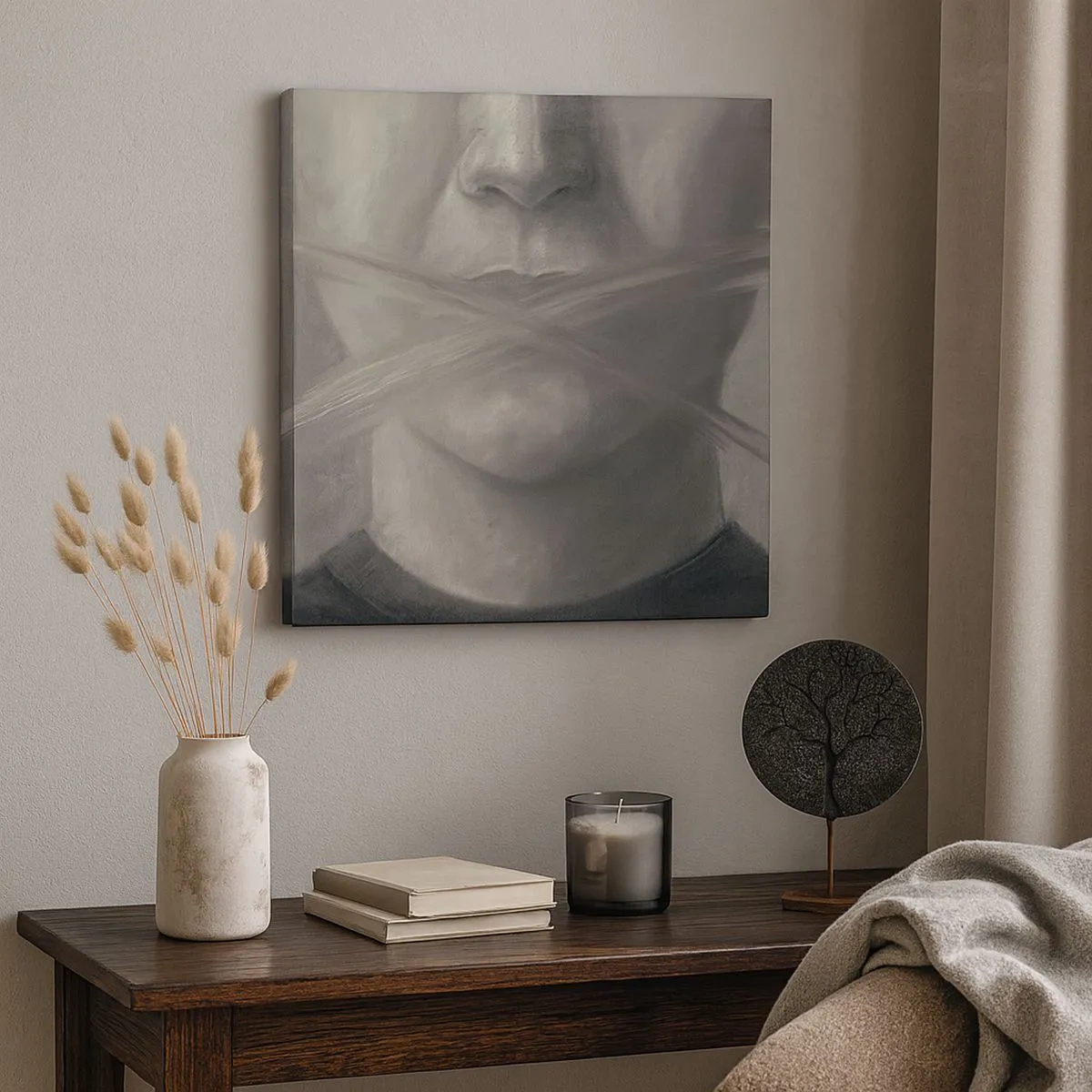 Vászonkép - Szó nélkül - 30x30 cm