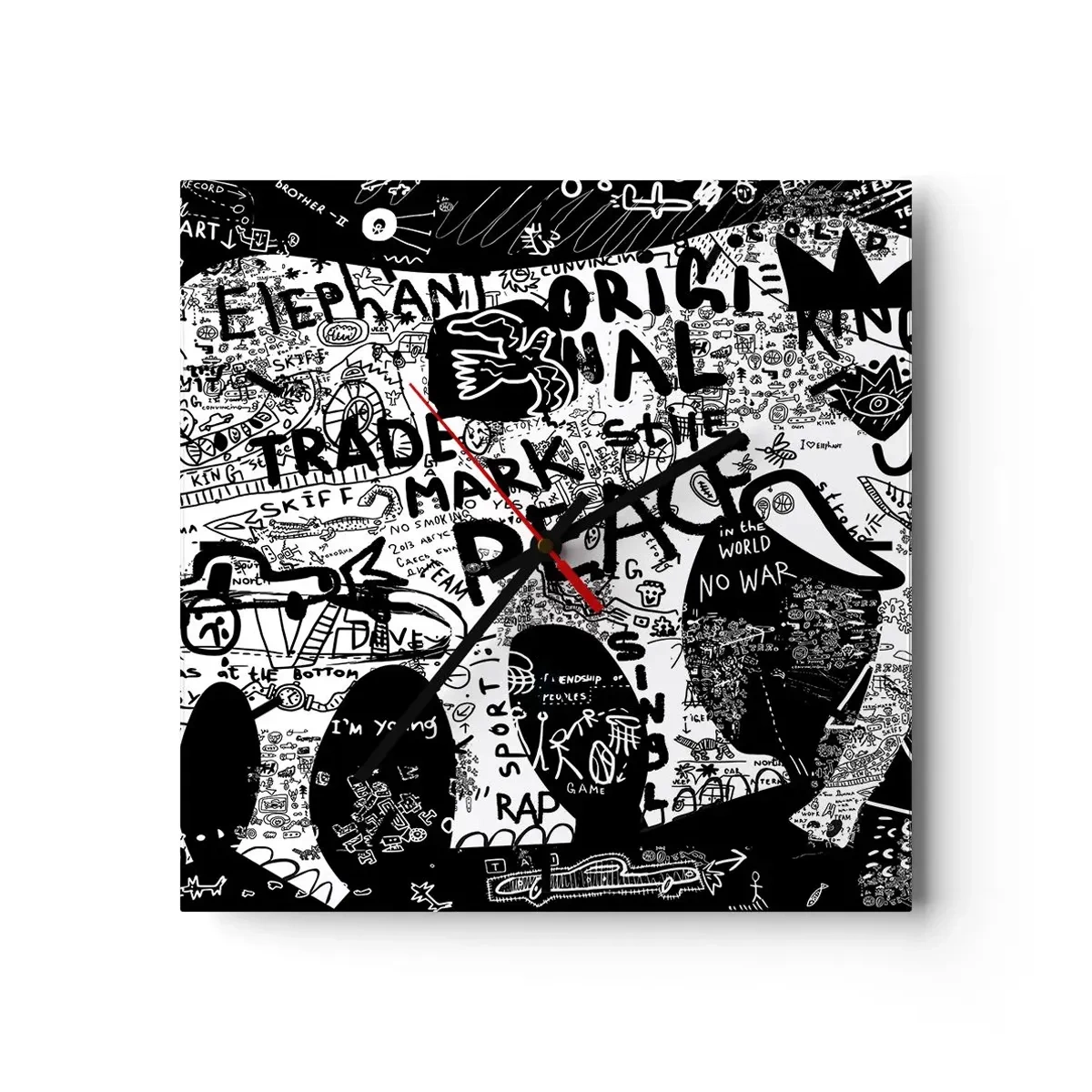 Falióra, Óra - Gazdag utcavilág - 40x40 cm