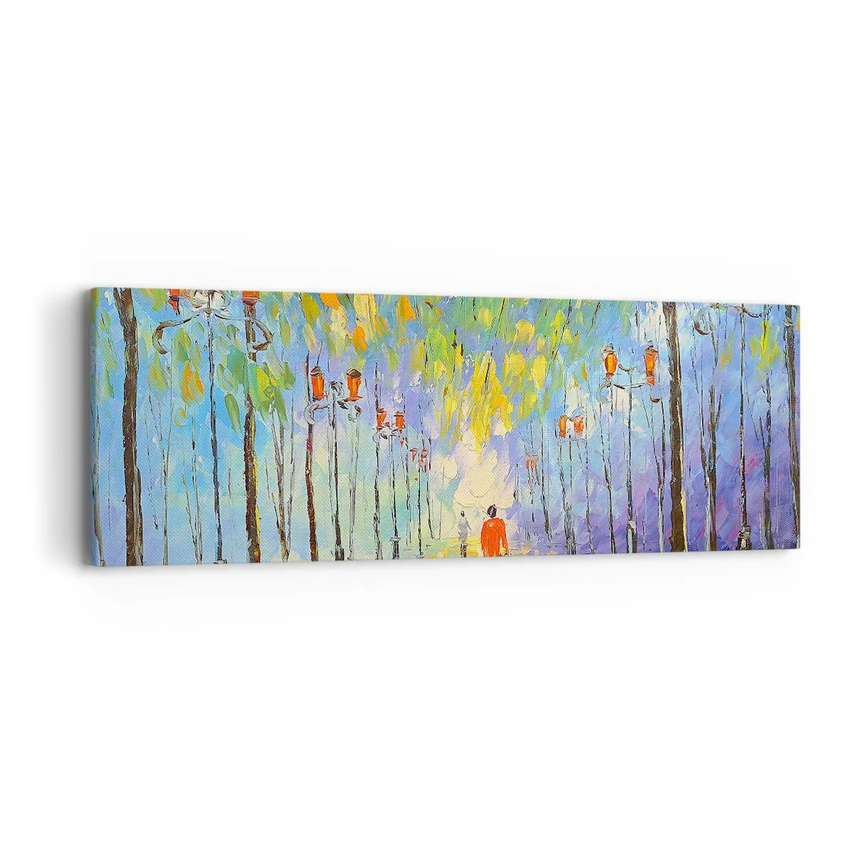 Vászonkép - Eső éjszakai dala - 90x30 cm