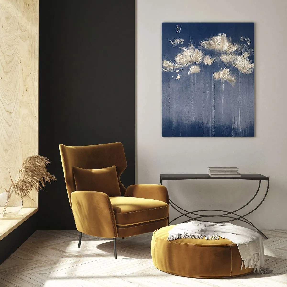 Üveg kép - Mint szirmok a szélben - 50x70 cm