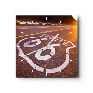 Falióra, Óra - A híres 66-os út - 30x30 cm