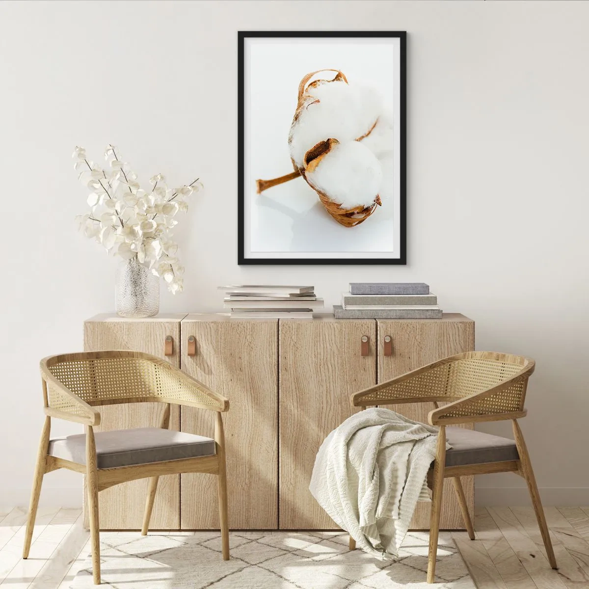 Poszter fehér keretben - Lágy természetű - 40x50 cm