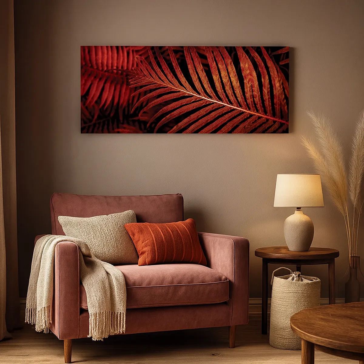 Vászonkép - Az élet vörös színe - 30x30 cm