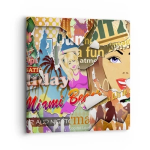 Vászonkép - Nyári visszaemlékezések - 30x30 cm