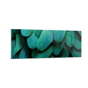 Üveg kép - A papagájtermészet precizitása - 140x50 cm