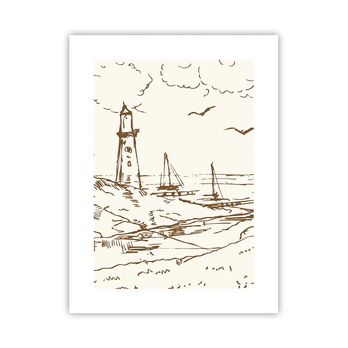 Poszter - A nyár emlékeinek vázlata - 30x40 cm