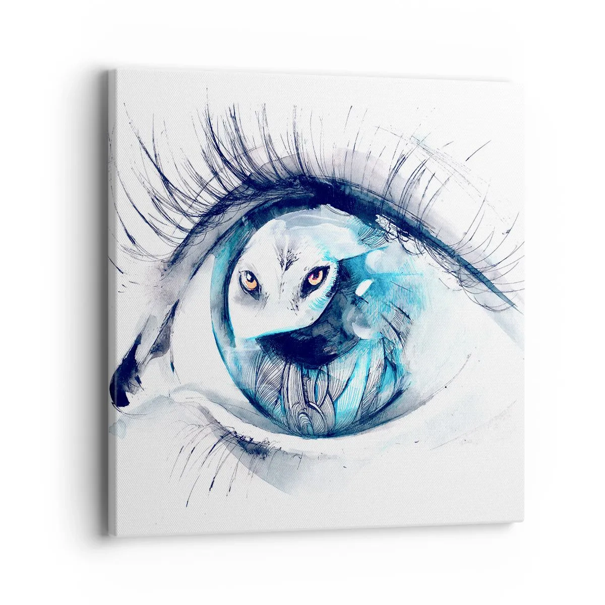 Vászonkép - Szemtől szembe a vadonnal - 40x40 cm