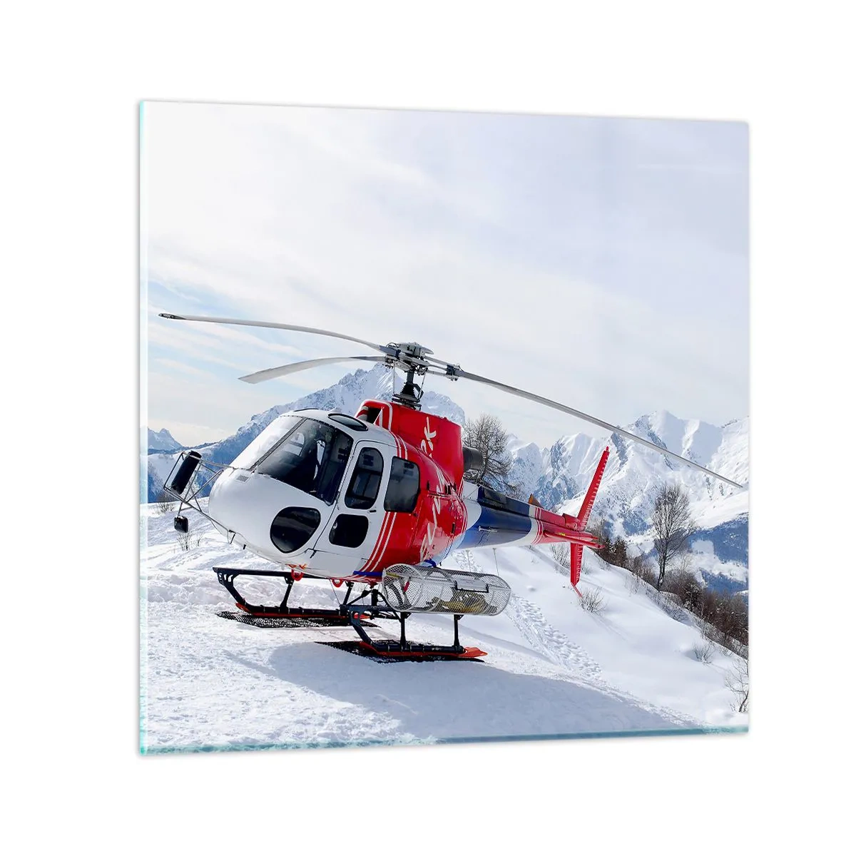 Üveg kép - Mindig készen - 50x50 cm