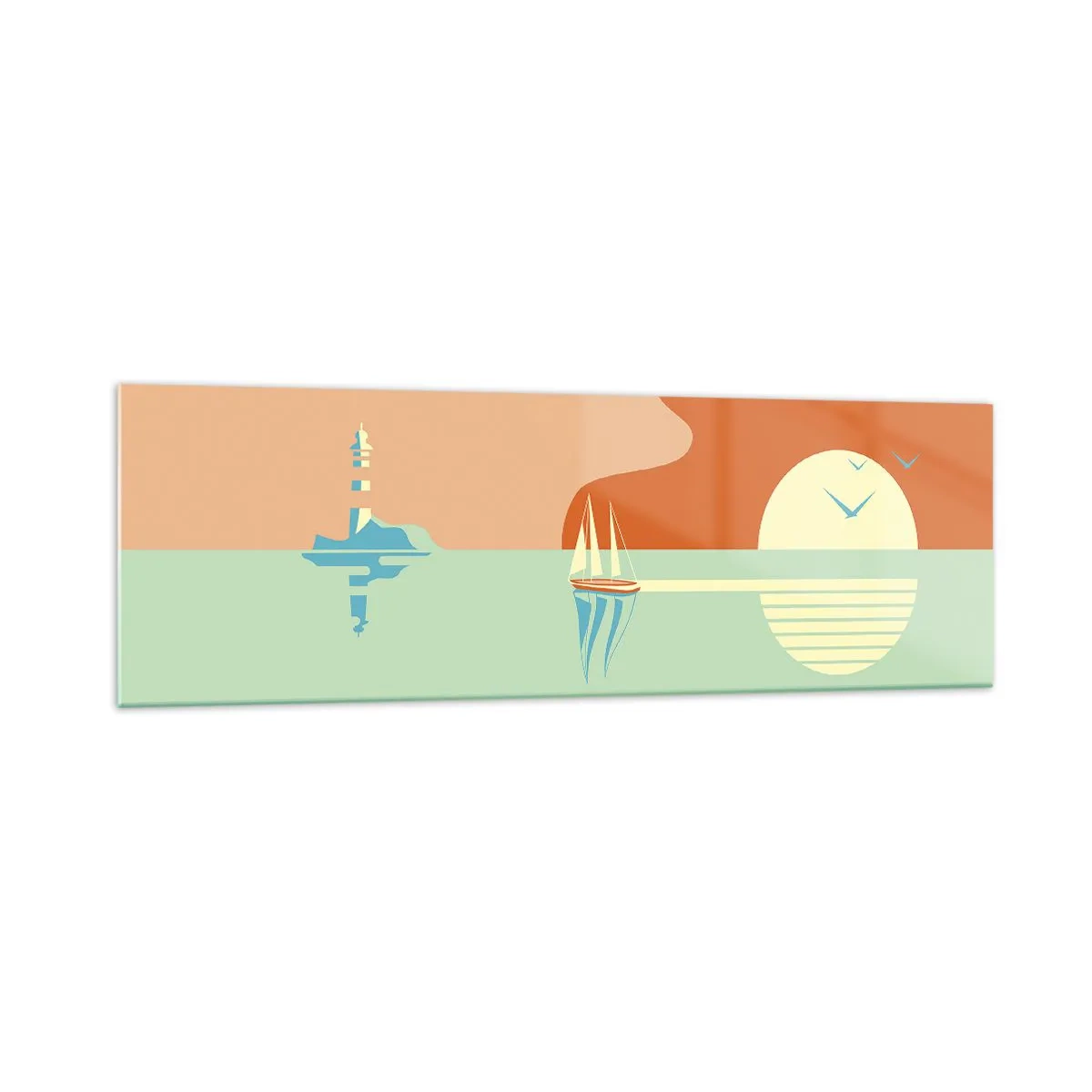 Üveg kép - Tökéletes tengeri tájkép - 160x50 cm