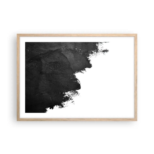 Poszter világos tölgy keretben - Elemek: föld - 70x50 cm