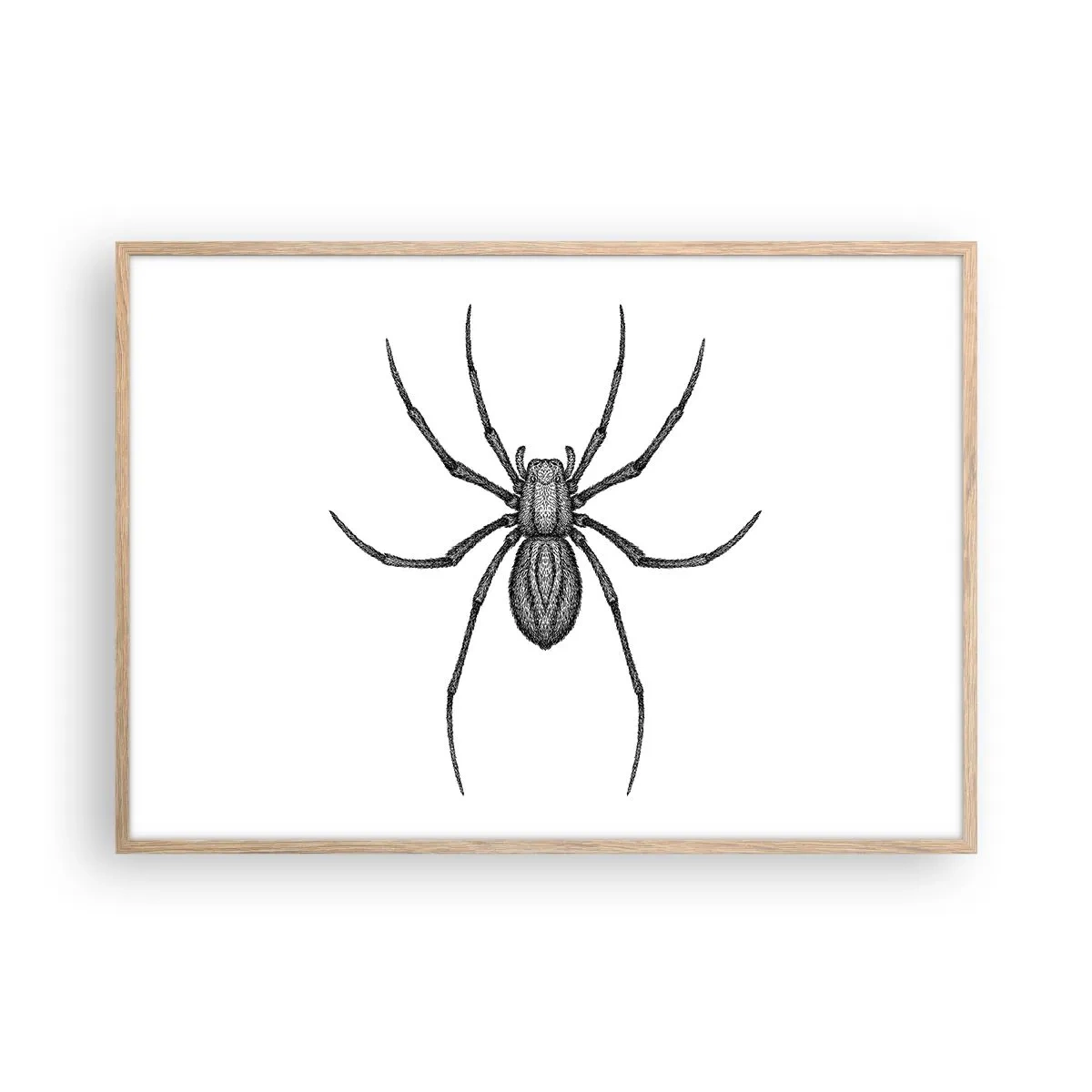 Poszter világos tölgy keretben - Zavaró precizitás - 100x70 cm