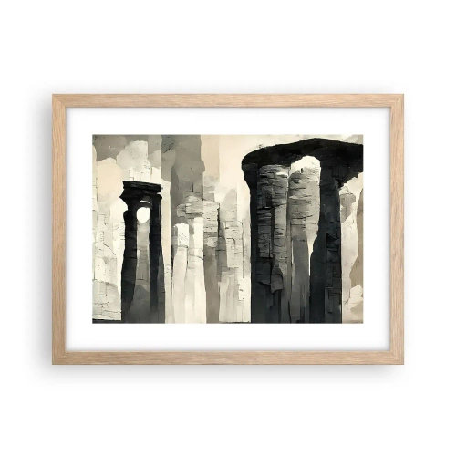 Poszter világos tölgy keretben - A régiség fensége - 40x30 cm