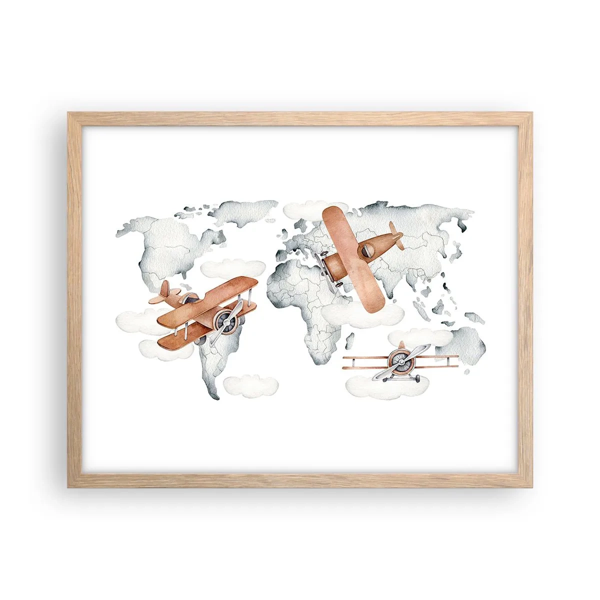 Poszter világos tölgy keretben - Úttörő szellemben - 50x40 cm