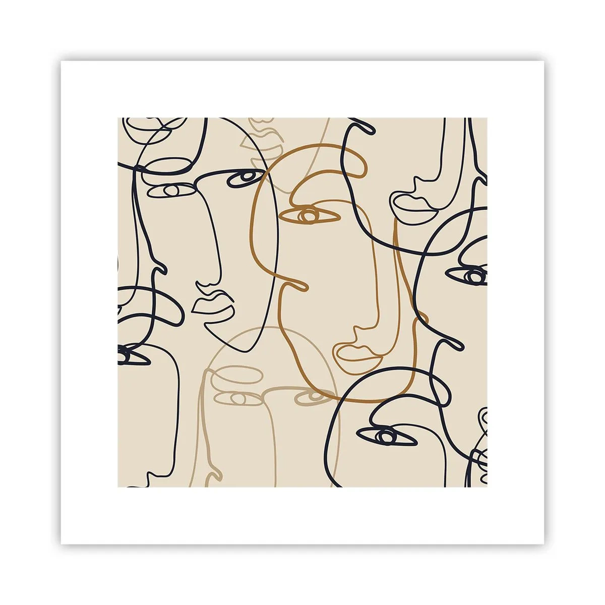 Poszter - Többszörös portré  - 30x30 cm