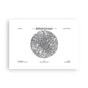 Poszter - Birmingham anatómiája - 70x50 cm