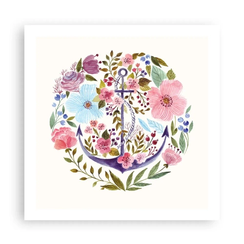 Poszter - Egy tengerész jó éjszakai alvása - 60x60 cm