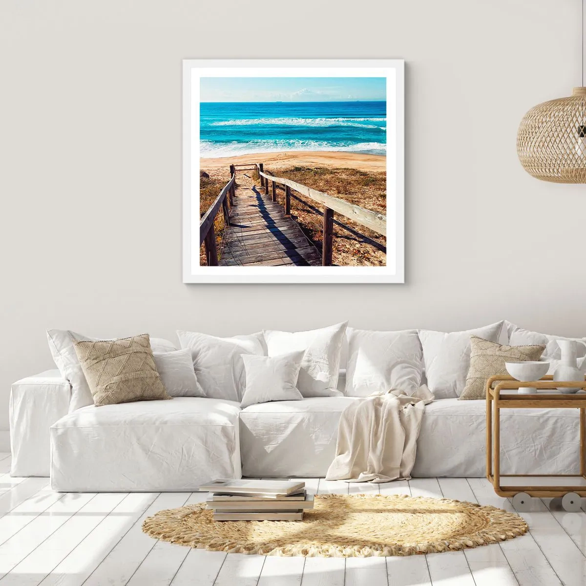 Poszter fekete keretben - Fuss! - 60x60 cm