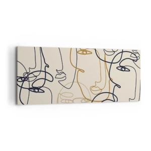 Vászonkép - Többszörös portré  - 120x50 cm