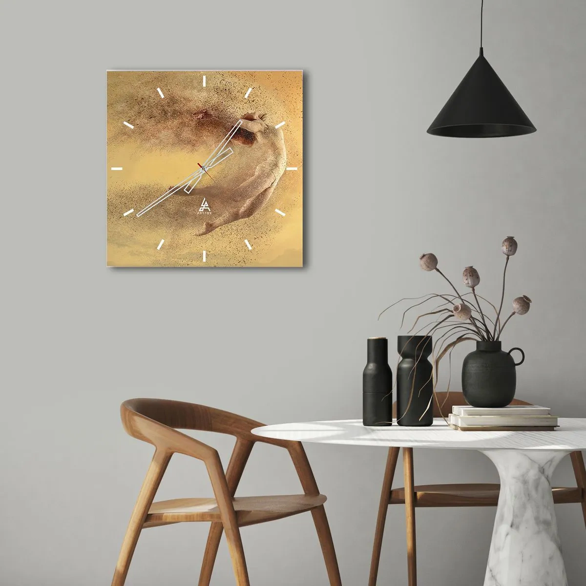 Falióra, Óra - Tánc eksztázisban - 30x30 cm