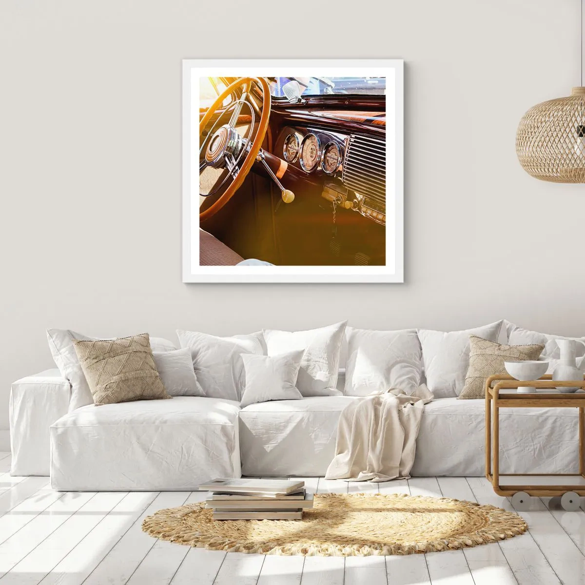 Poszter fekete keretben - Múlt luxusnak a fuvallata - 30x30 cm