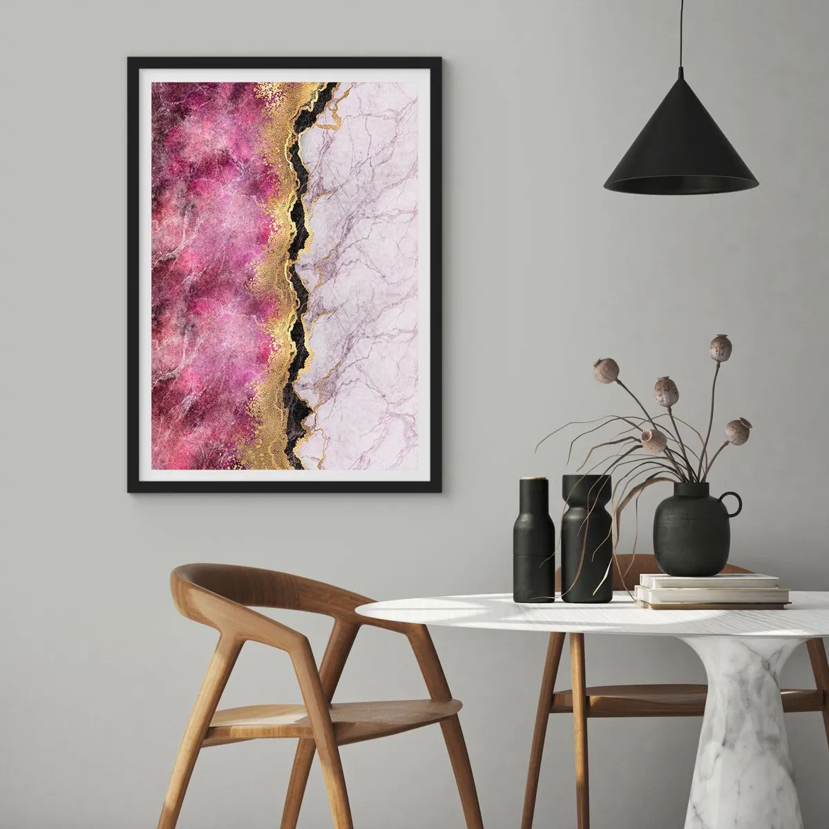 Poszter fehér keretben - A határon - 30x40 cm