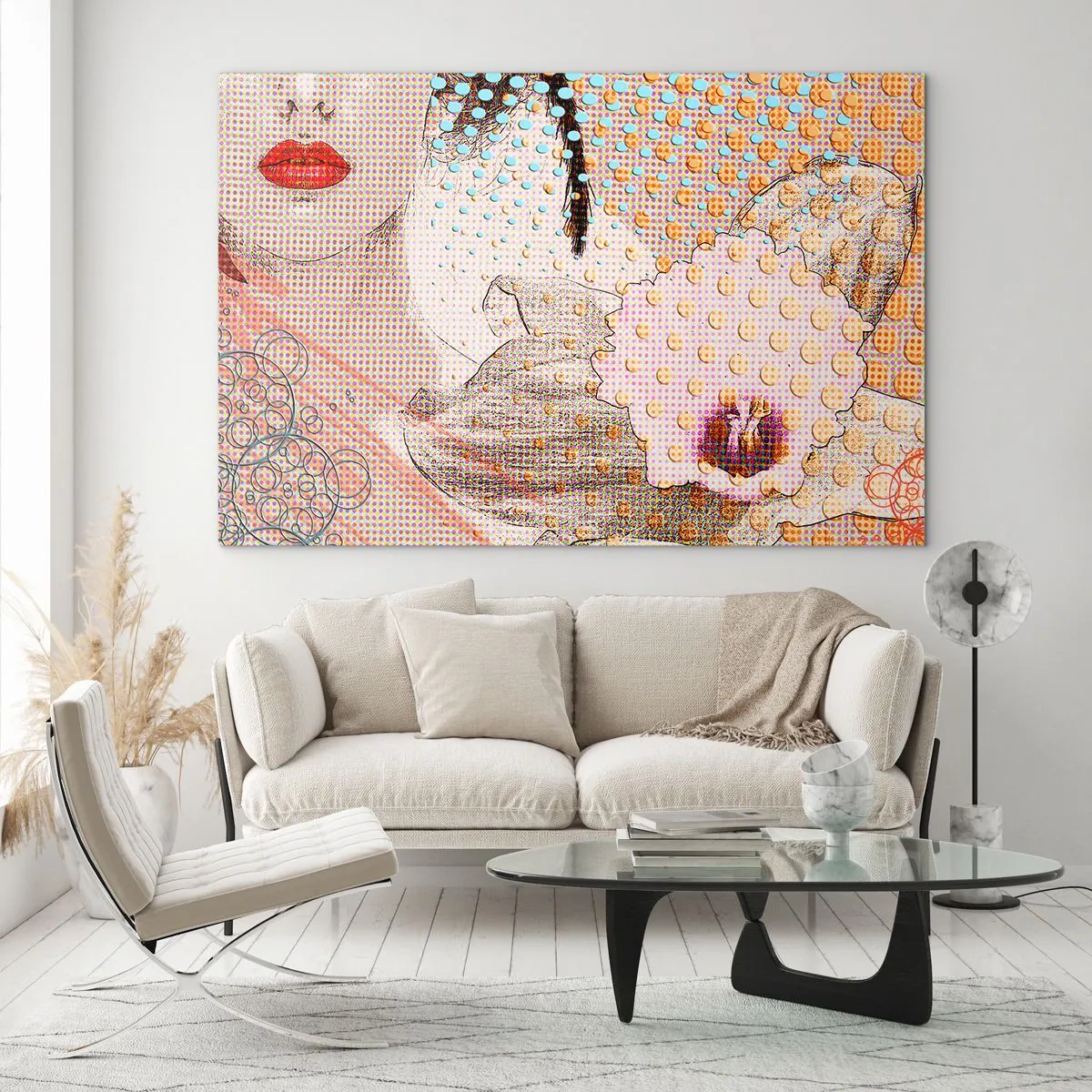 Üveg kép - Képregényes heroin - 120x80 cm