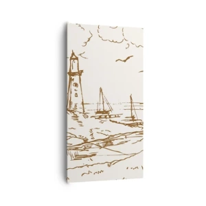 Vászonkép - A nyár emlékeinek vázlata - 65x120 cm