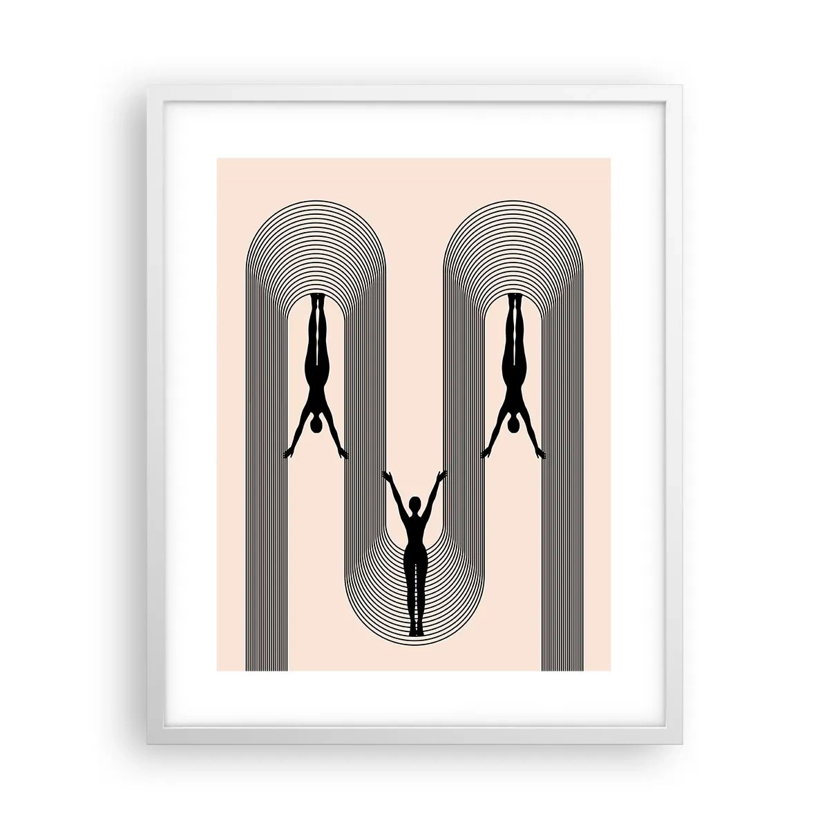 Poszter fekete keretben - Fejjel lefelé - 40x50 cm
