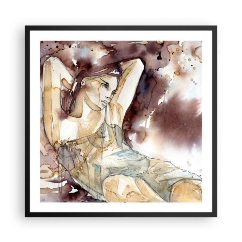 Poszter fehér keretben - Lila hangulatban - 60x60 cm