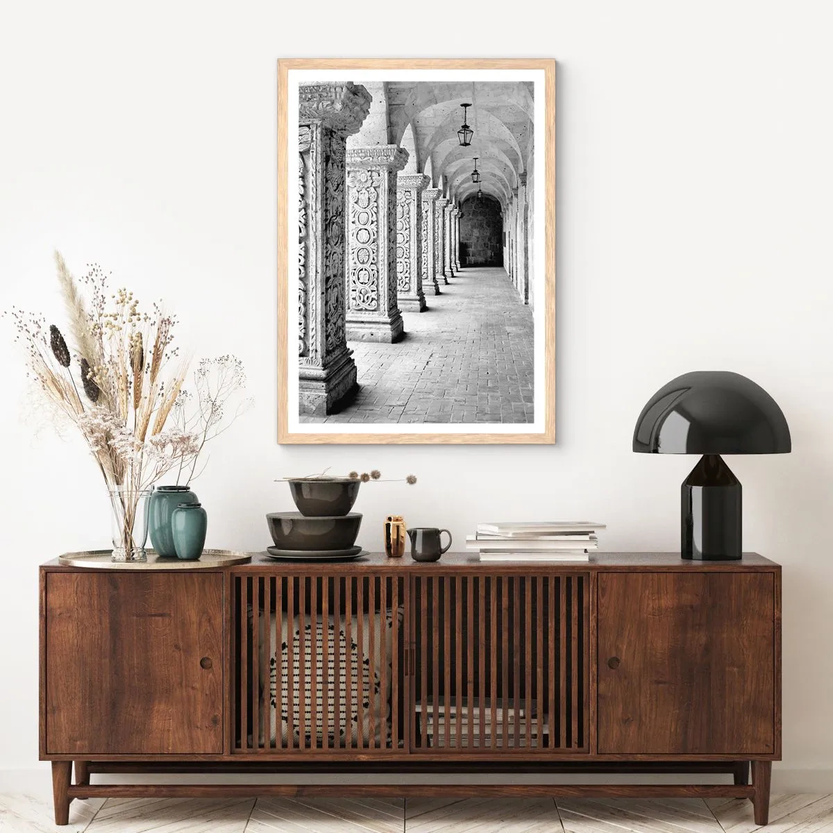 Poszter világos tölgy keretben - És hová megy...? - 70x100 cm