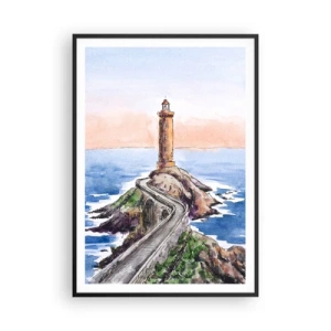 Poszter fehér keretben - Szemben a tengerrel - 70x100 cm