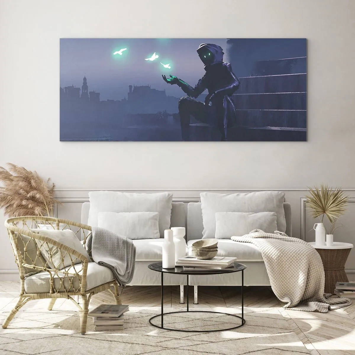 Üveg kép - Az élet vissza fog térni - 90x30 cm