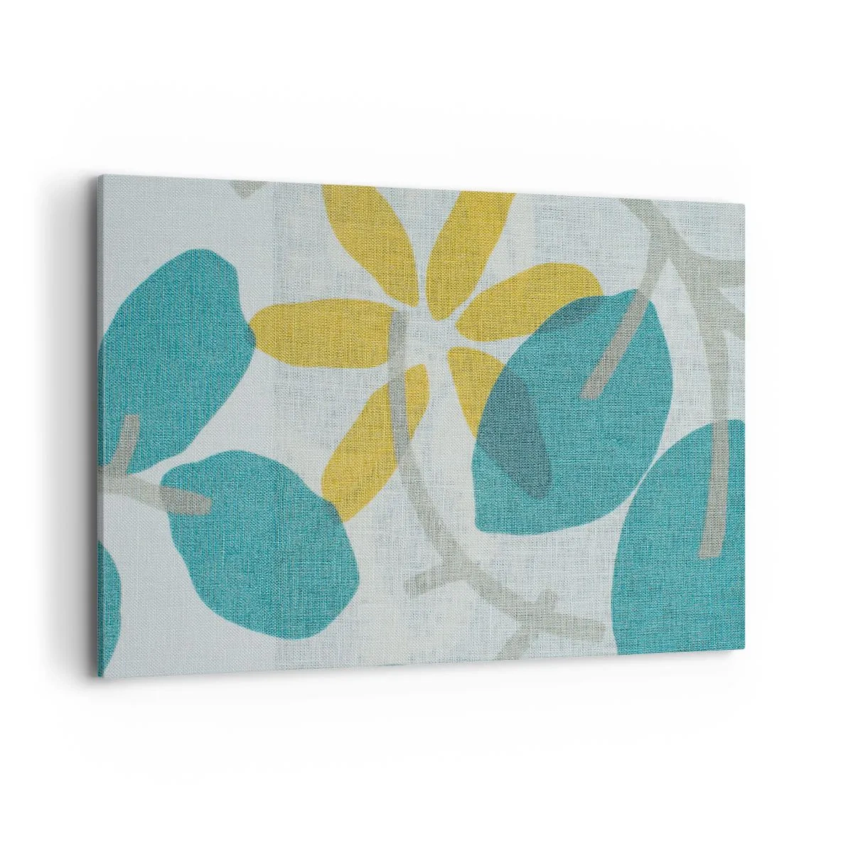 Vászonkép - Azúrkék levelek között - 120x80 cm