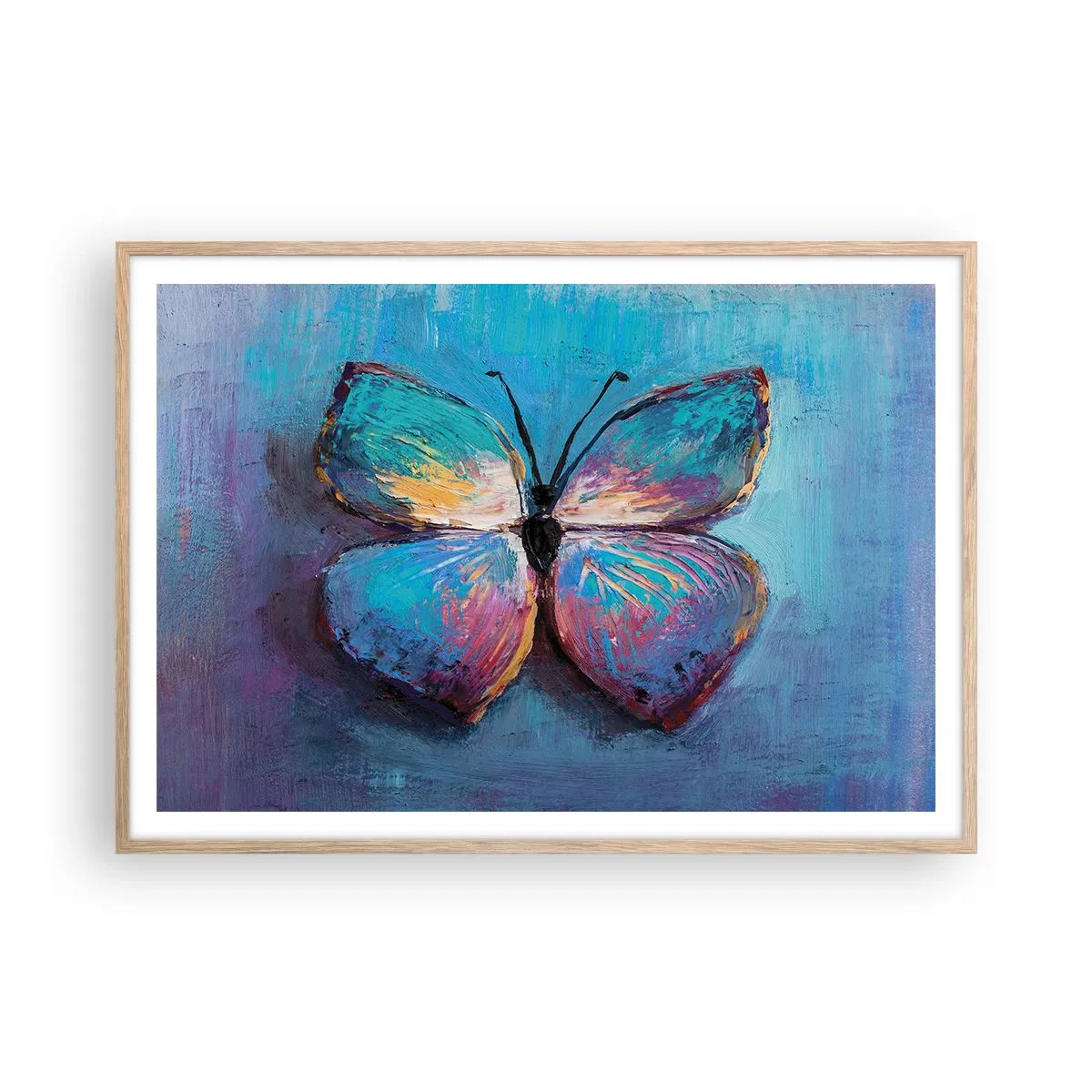 Poszter világos tölgy keretben - Teljes pompájában - 100x70 cm