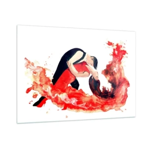 Üveg kép - Tango – érzéki hullám - 100x70 cm