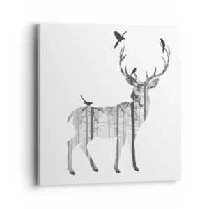 Vászonkép - Erdei jó szellem - 40x40 cm