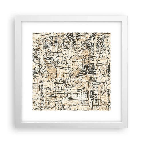 Poszter fekete keretben - Dekódolásra vár - 30x30 cm