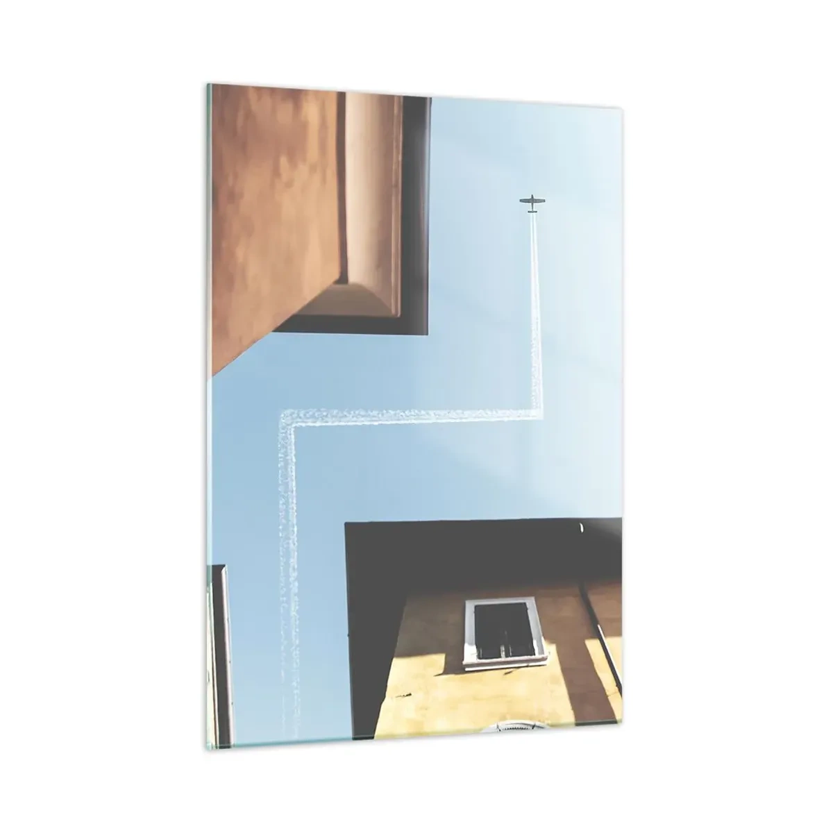 Üveg kép - A városi labirintus felett - 50x70 cm