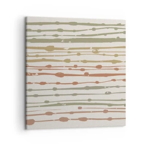 Vászonkép - Zenei színjegyzetelés - 50x50 cm