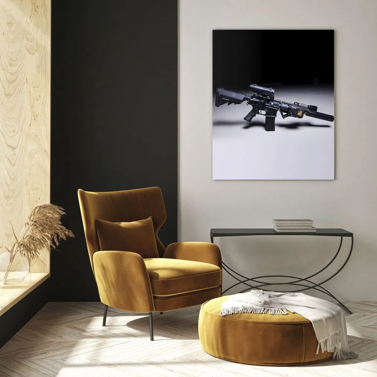 Üveg kép - Sötét lovag - 50x70 cm