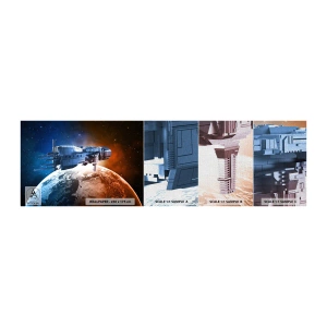 Fotótapéta Minta Premium Canvas - Óvatos megfigyelő - Világegyetem, Űrhajó, űrsikló - 100x30 cm