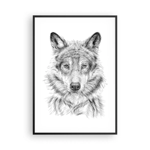 Poszter fehér keretben - Született vezető - 70x100 cm