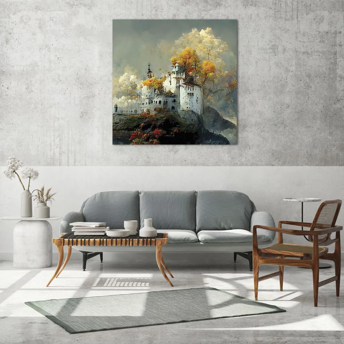 Üveg kép - Egy romantikus történet kezdete - 70x70 cm