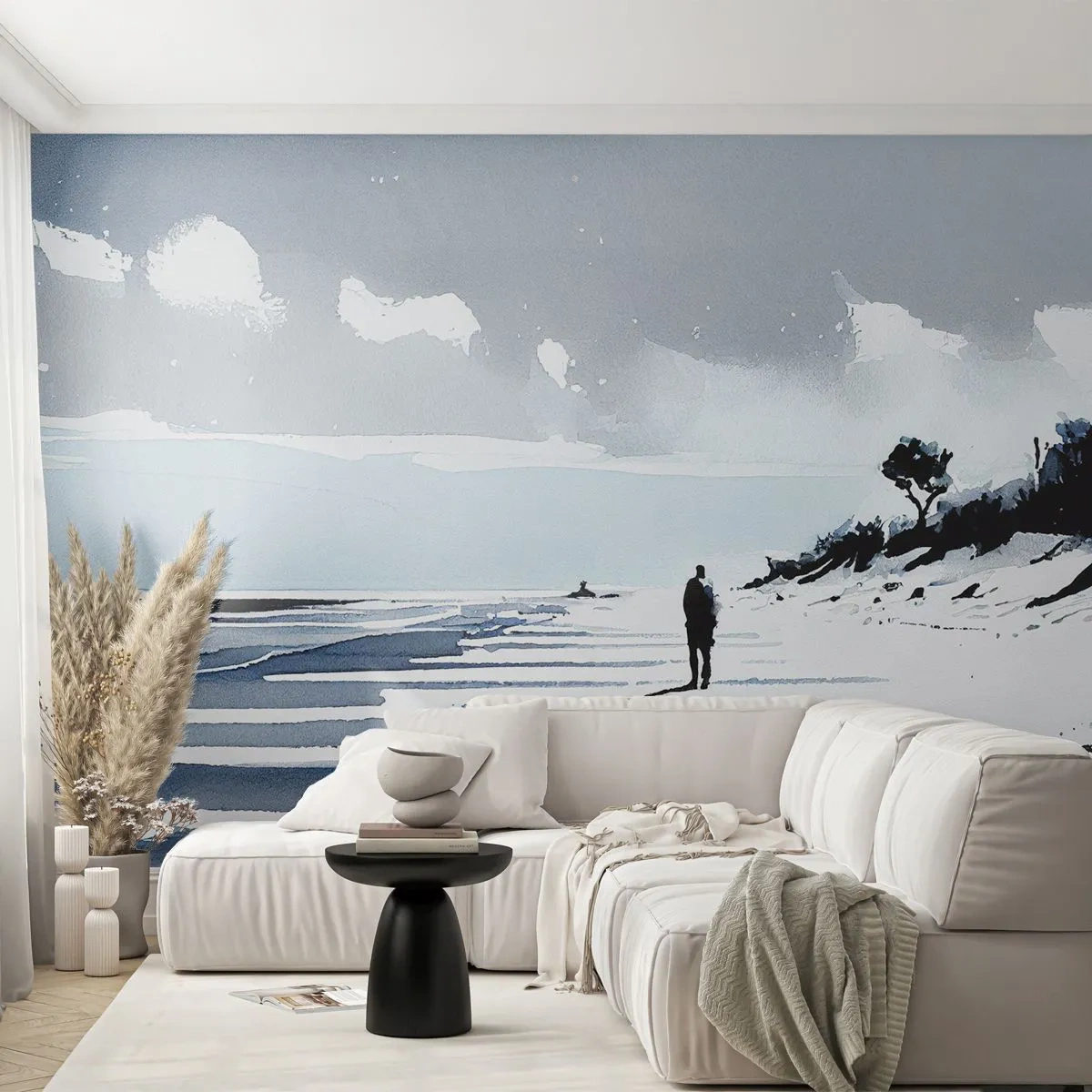 Fotótapéta Premium Sand - Egyedül - Tájkép, Strand, Darab - 100x70 cm